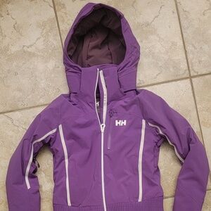 Helly Hansen Jacket Womens XS Purple Helly Tech RECCO Ski Snow Coat